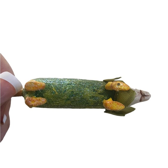 Vtg Patience Brewster Krinkles Dept 56 Mini Watermelon Halloween Ornament - Picture 13 of 13